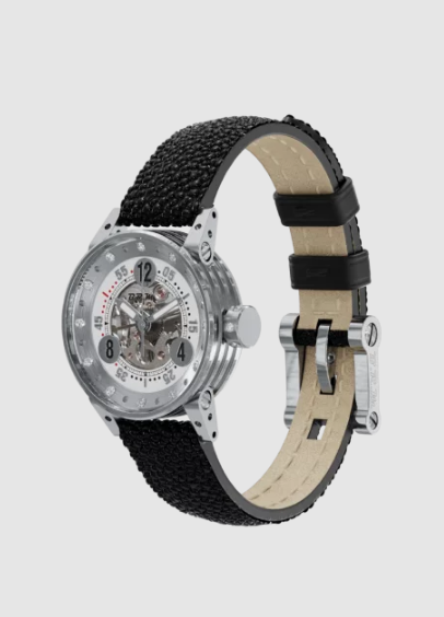 Review BRM V5-25 watches for sale B.R.M V5-25 Skeleton and Diamonds